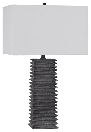 Uttermost Sanderson Metallic Charcoal Table Lamp