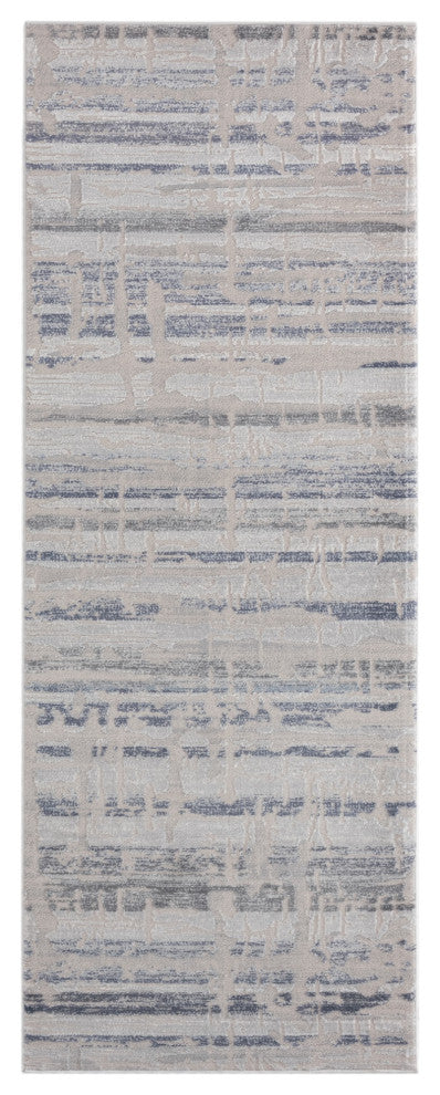 United Weavers Cascades Rainier Blue Runner Rug 2'7" x 7'2