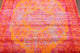 Agra All-Over Machine Made Turkish Oriental Distressed Area Rug Overdyed, Orange