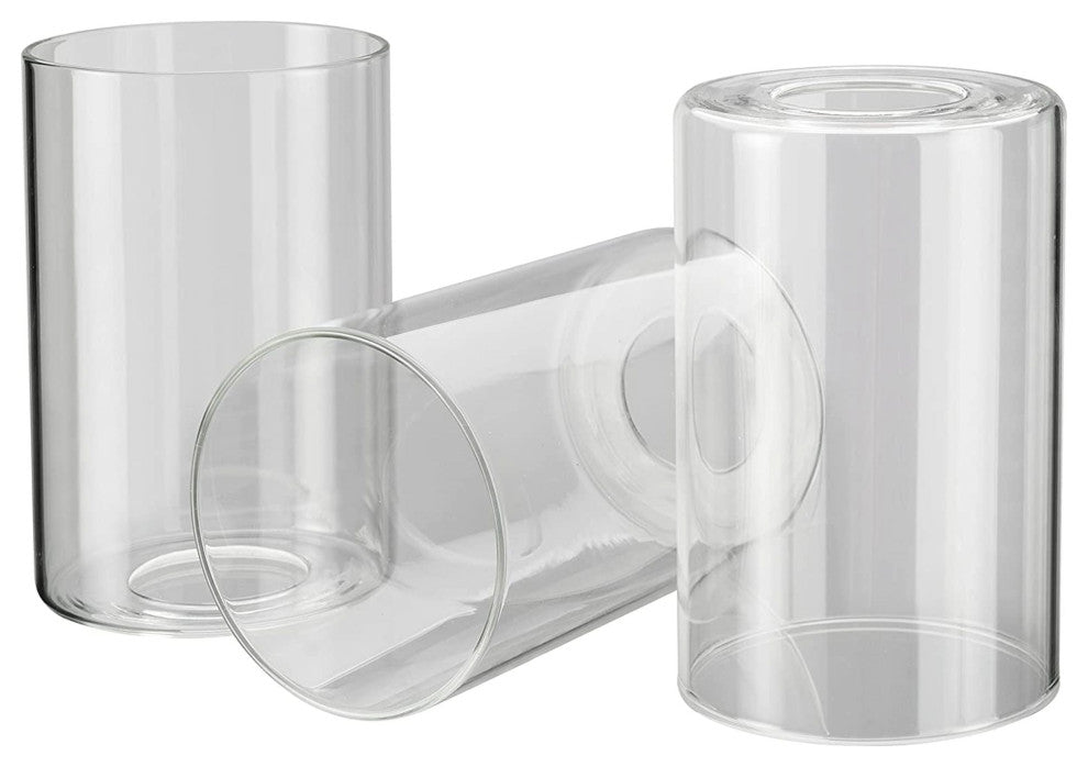 23616-03 Replacement Clear Vanity Glass Shade,3 Pack.