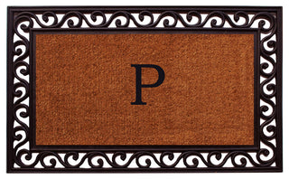 Rembrandt Monogram Doormat 22"x36", Letter P