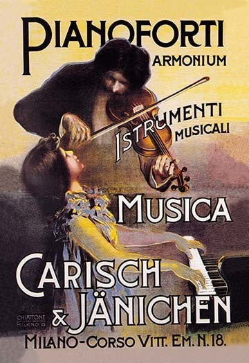 Pianoforti - Carisch and Janichen Musical Instruments - Canvas Poster 20" x 30"