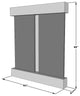Cottonwood Falls Water Fountain, Multi-Color, Stainless Steel, Square
