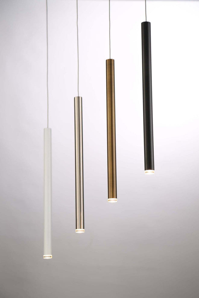 Navada Sleek LED Medium Pendant In Black