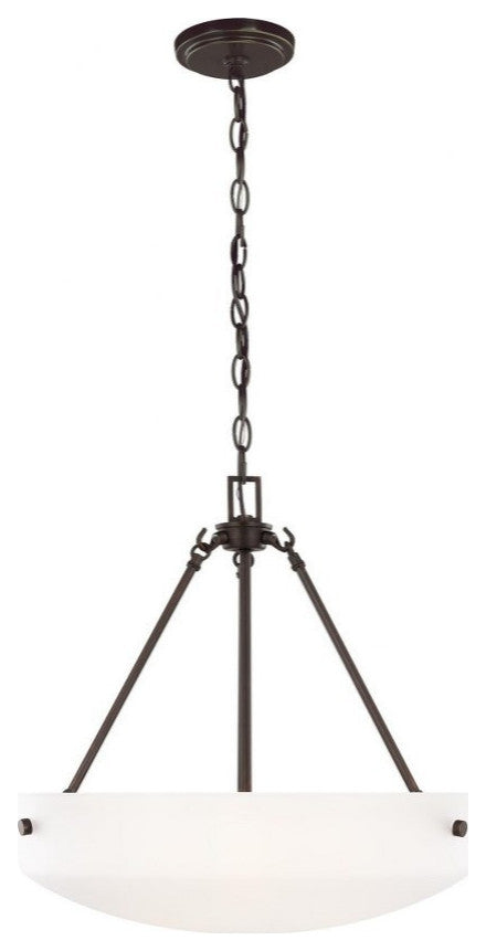 Sea Gull Kerrville 3-Light Pendant Bronze