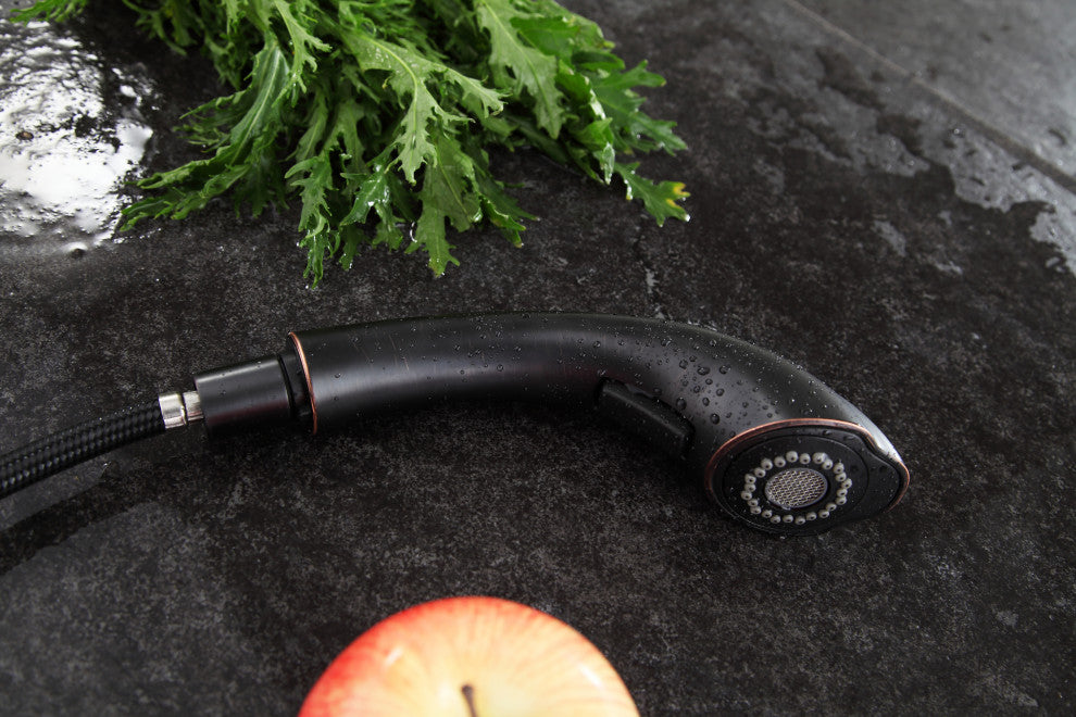 Navona Single Handle Pull-Out Sprayer Kitchen Faucet, Oil Rubbed Bronze