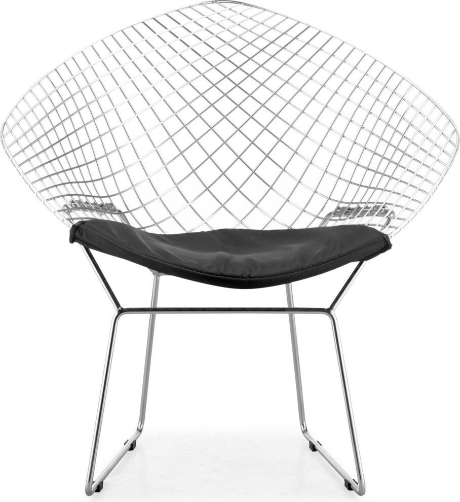 Zuo Modern Net Dining Chair Black, Set of 2