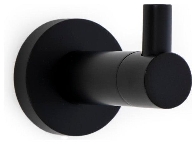 Italia Florence Series Matte Black 4-Piece Bathroom Accessory Set