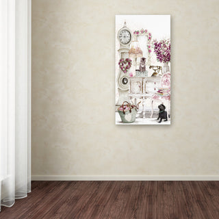 The Macneil Studio 'Clock Kitten' Canvas Art, 47"x24"