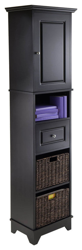 Wyatt Tall Cabinet With 2 Husk Baskets