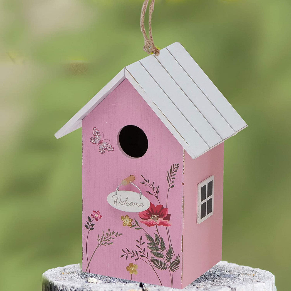 Rustic Welcome Birdhouse, 8.75 Inches