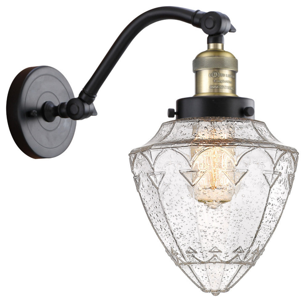 Innovations 515-1W-BAB-G664-7 1-Light Sconce, Black Antique Brass