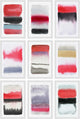 Red and White Polyptych, 48x72