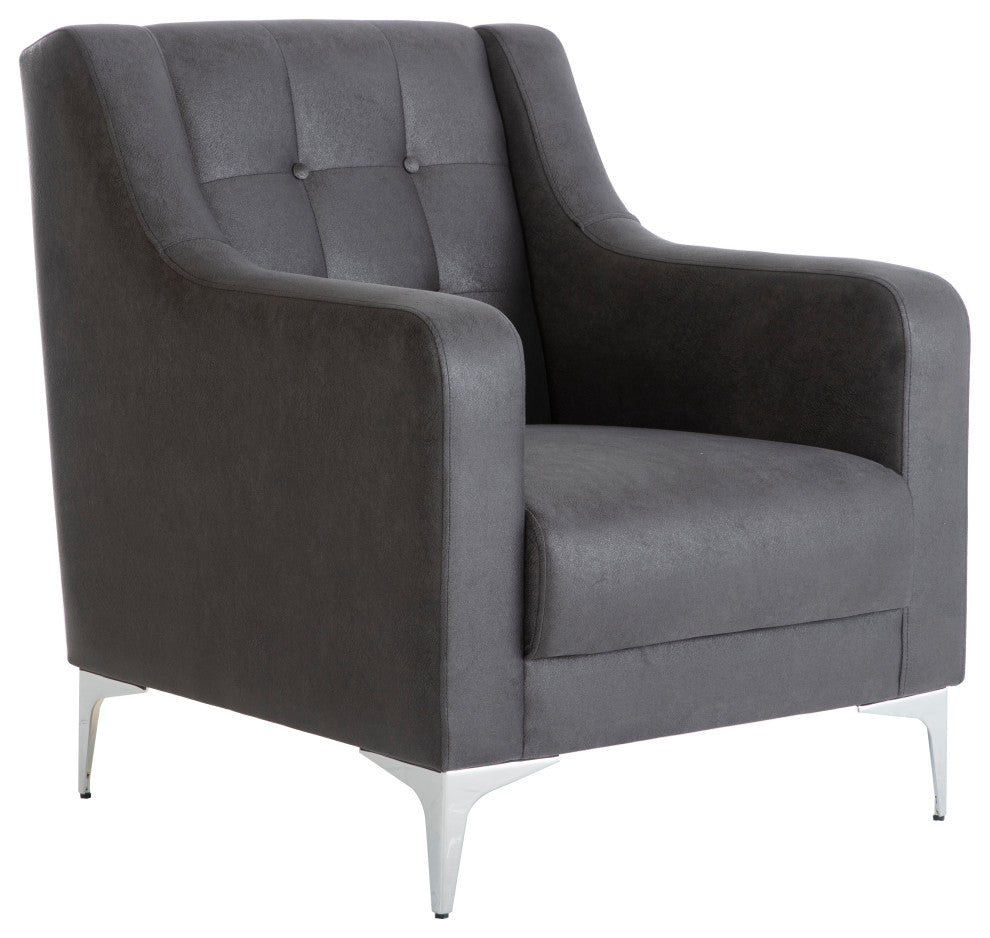 Livia Armchair, Melson Dark Gray