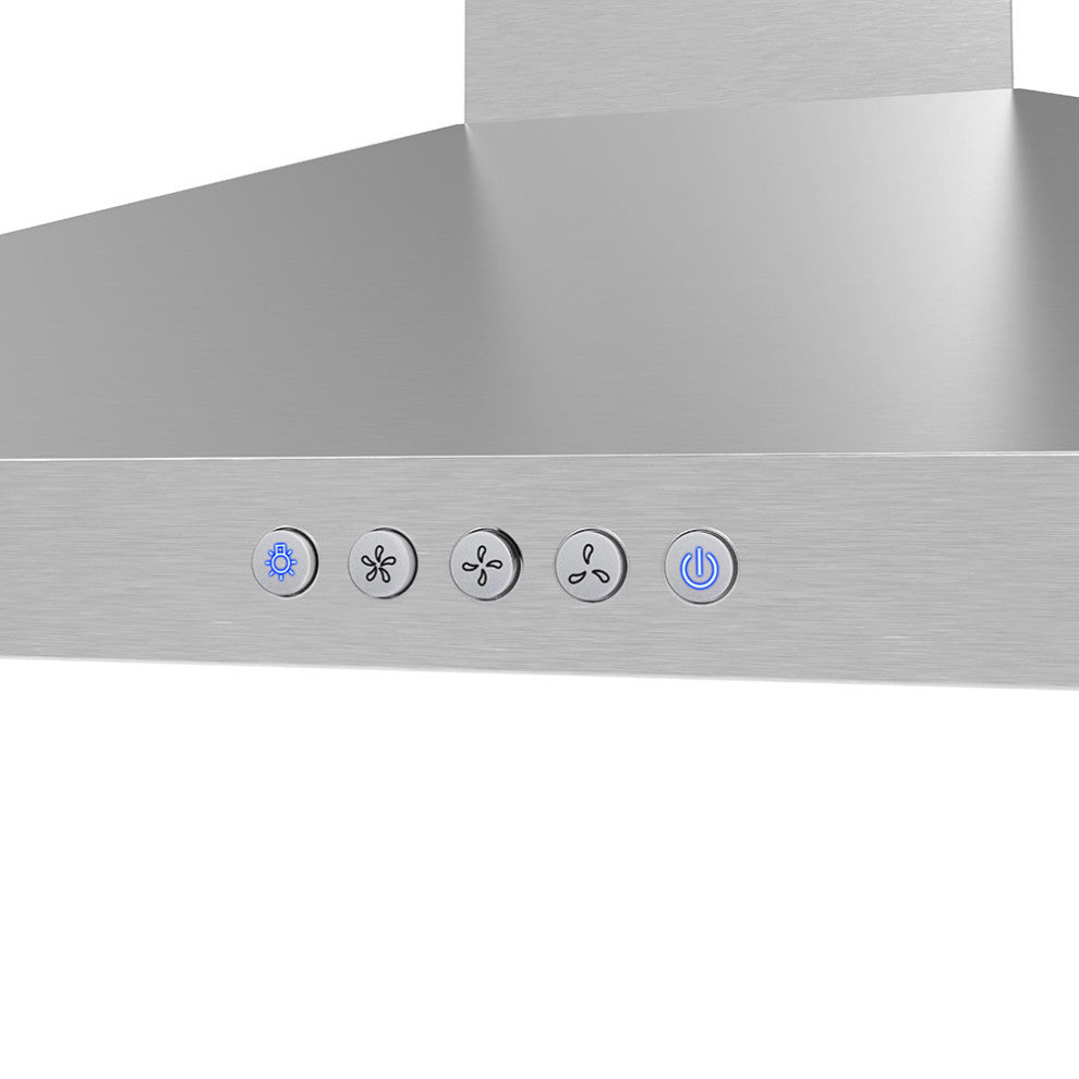 Streamline 30" Goffredo Convertible Wall Mount Range Hood, Stainless Steel