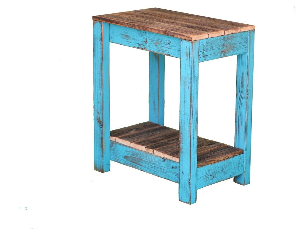 Turquoise Combo End Table