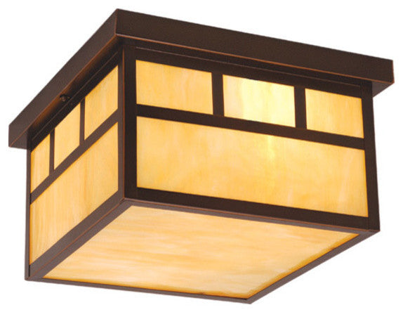 Vaxcel Mission 12' Outdoor Ceiling Light Burnished Bronze