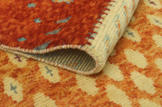 Balochi Parvana Ivory/Red Rug, 3'0 x 4'9