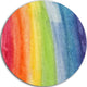 Flowing Rainbow Colors, Abstract Round Wall Art, 38"