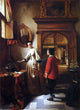 Hubertus Van Hove The Guest's Arrival, 21"x28" Wall Decal