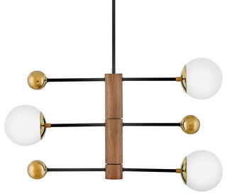 Lark Auggie Medium Adjustable Multi Tier Chandelier, Bright Brass