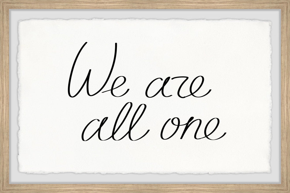 "We Are One" Framed Painting Print, 36x24