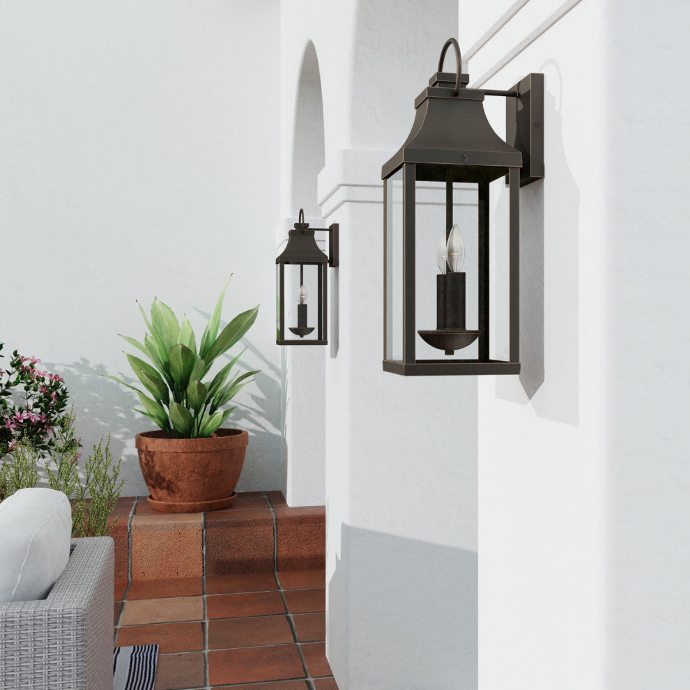 Capital Lighting 946421 Bradford 2 Light 21" Tall Outdoor Wall - Black