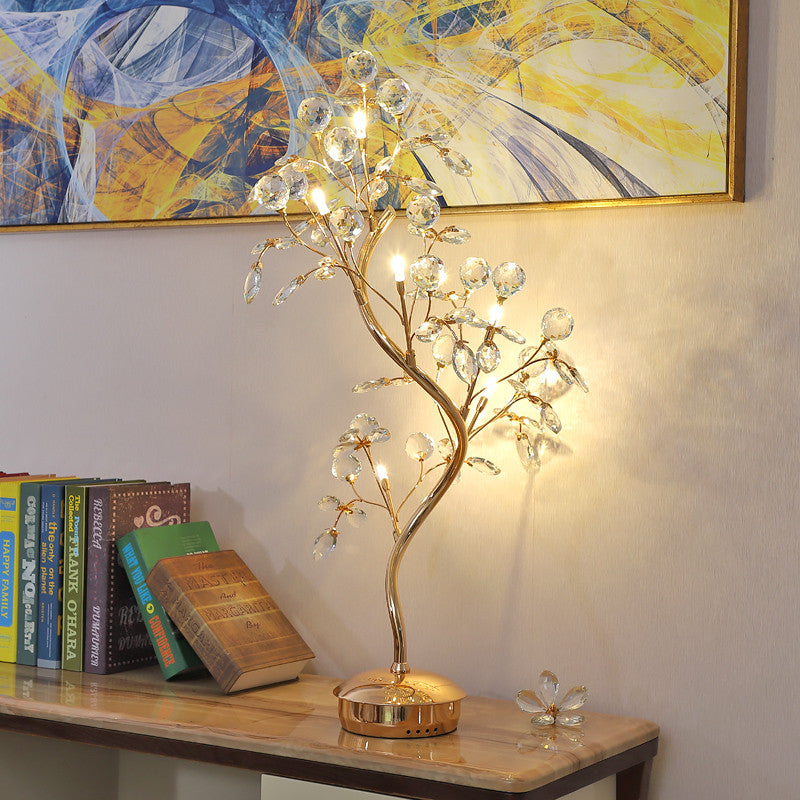 Laax | Gold Crystal LED Nightlight in the Shape of Tree, B