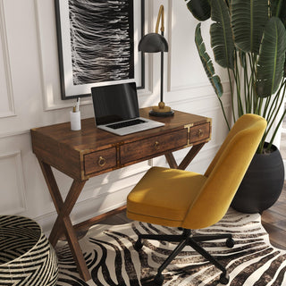 Butler Forster Campaign Writing Desk, Dark Brown