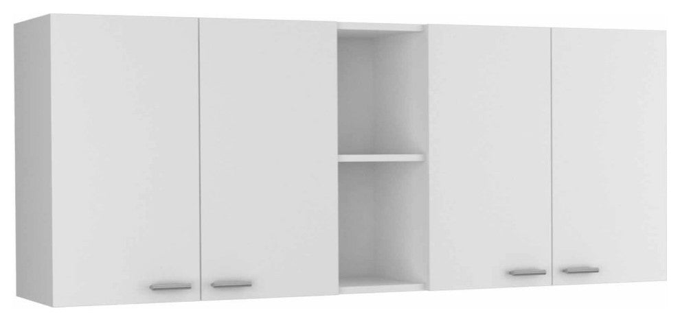 Winslow 59" Wall Cabinet, White