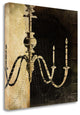 "Black And White Chandelier" By Jennifer Pugh, Giclee on Gallery Wrap Canvas