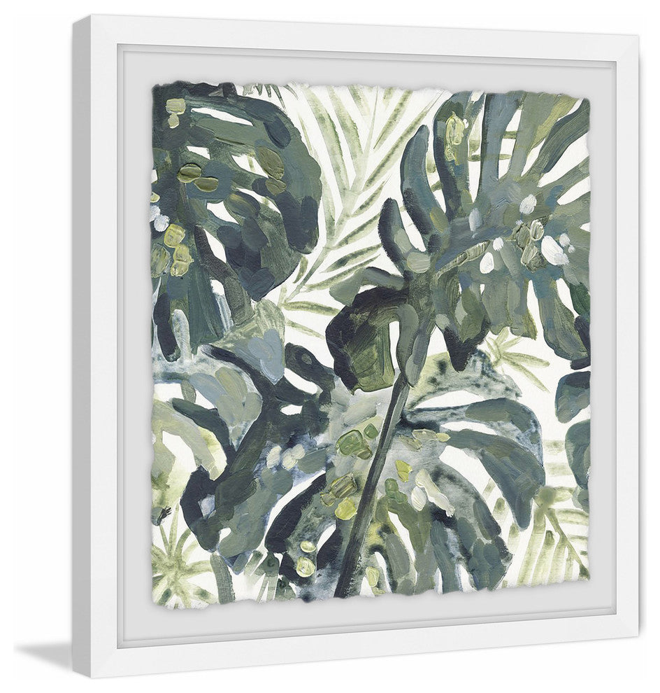 "Watercolor Leaf" Framed Painting Print, 12"x12"