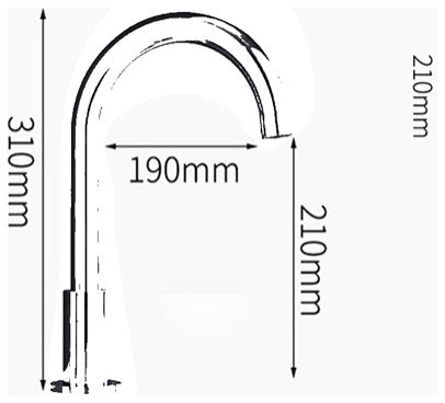Fontana Commercial Goose Neck Touchless Automatic Sensor Faucets Bathroom