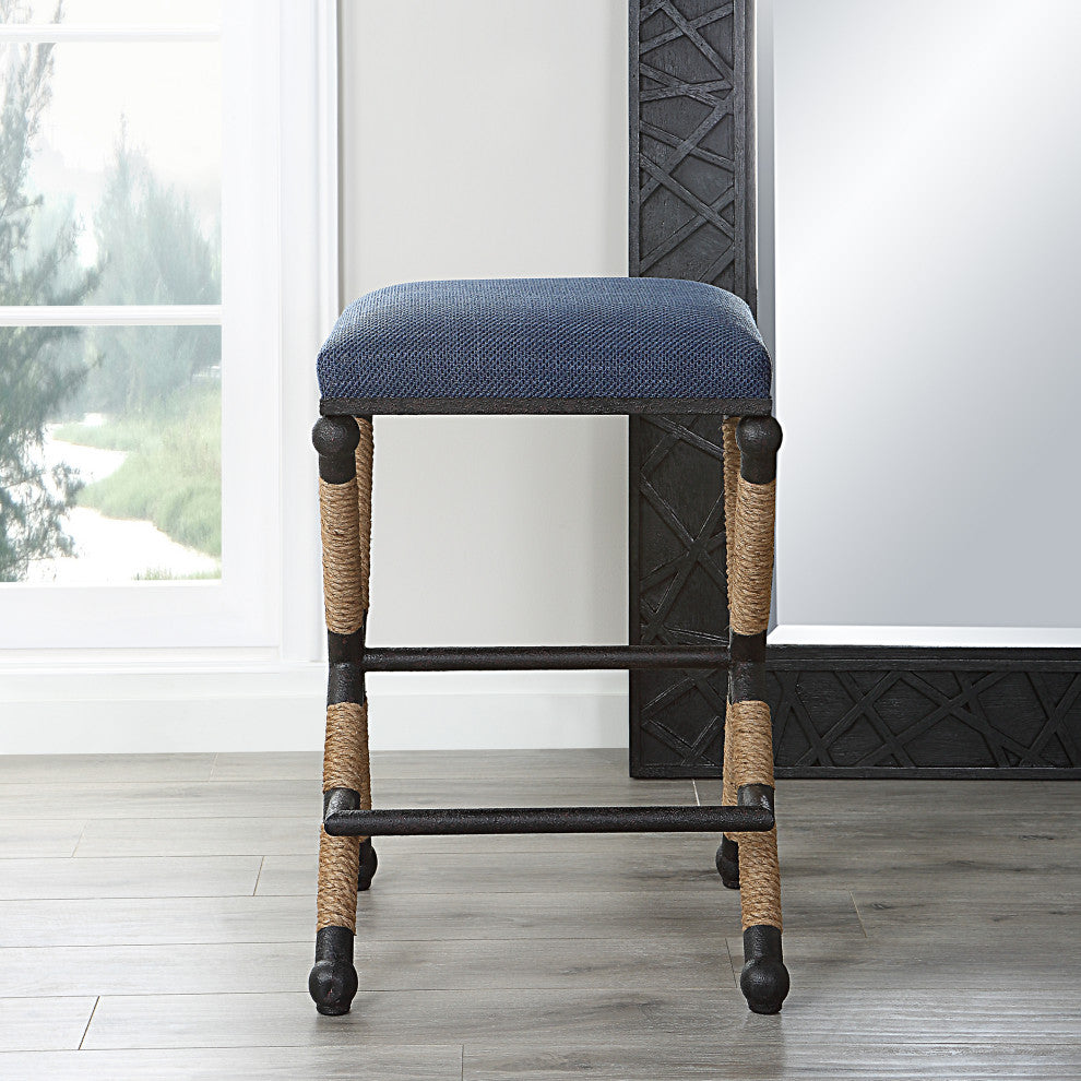 Uttermost Firth Counter Stool 23710, Navy