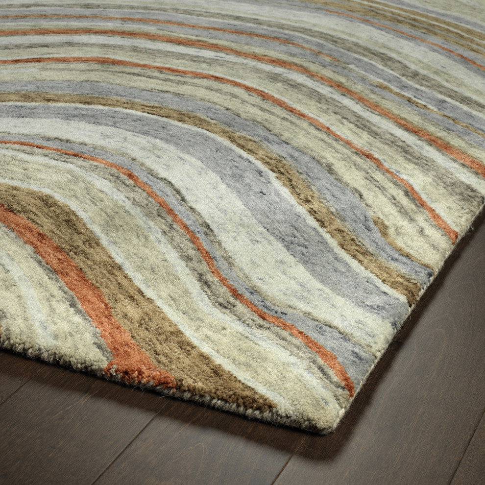 Kaleen Marble Gray Hand-Tufted Rug, 2'x3'