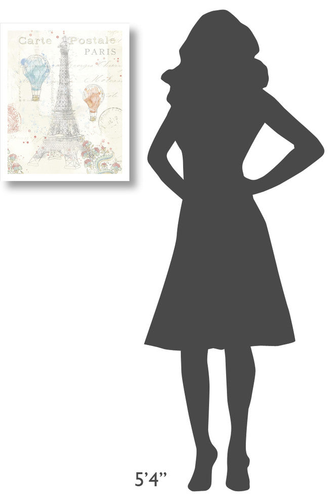 "Lighthearted in Paris III" Digital Paper Print by Katie Pertiet, 18"x22"