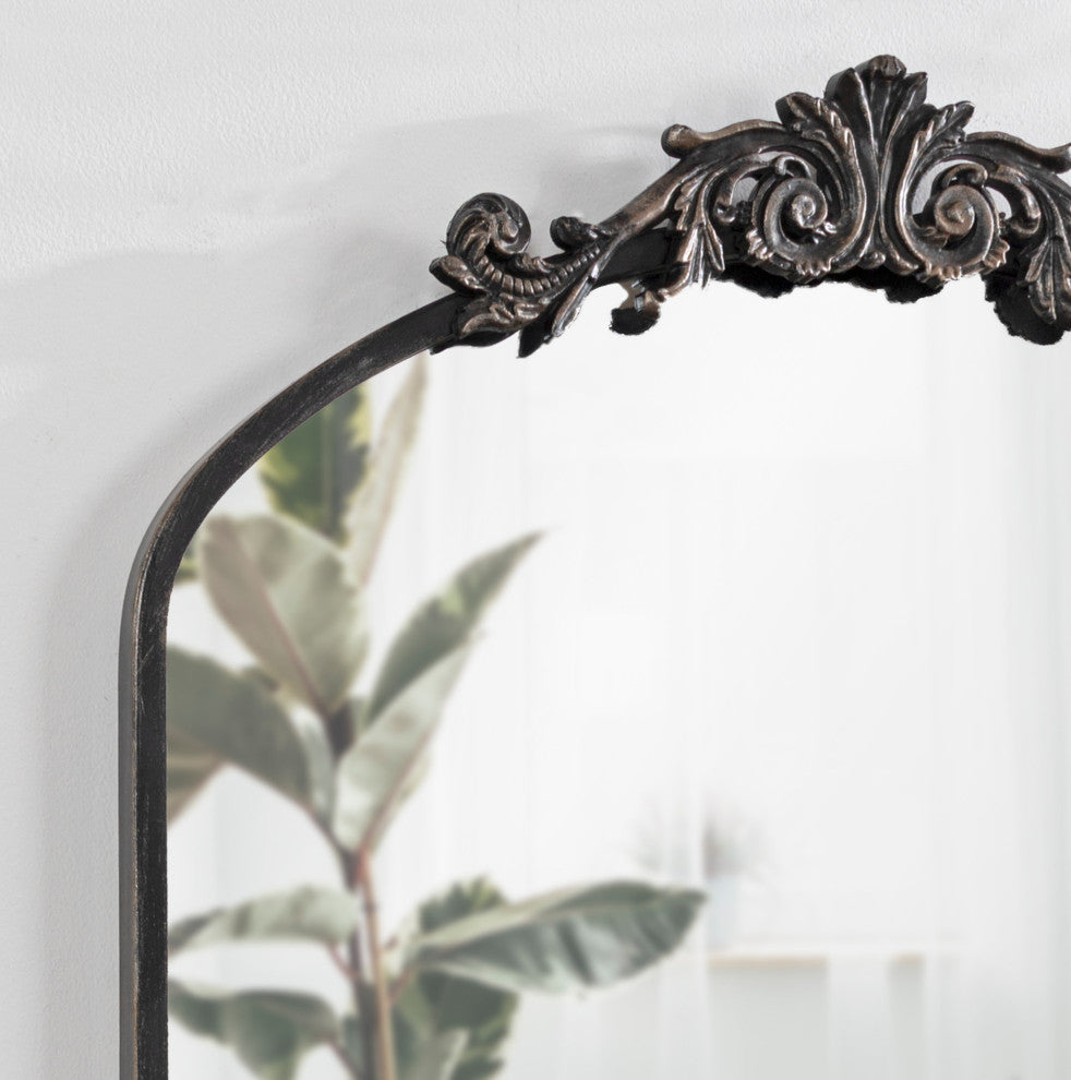 Arendahl Traditional Arch Mirror, Black, 24x36