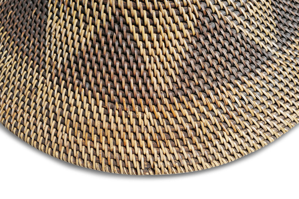 Diamond Tea Stained Basket WithLid