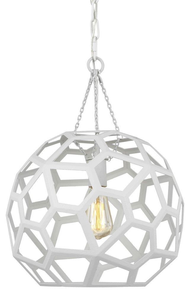 Generation Lighting, AP1061PMW, Medium Pendant, Paper Mache White