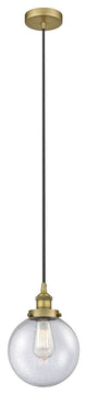 Innovations 616-1PH-BB-G204-8 1-Light Mini Pendant, Brushed Brass