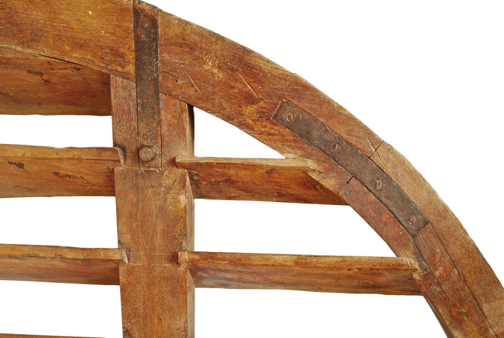 Consigned Large Teak Wood Arched Vent