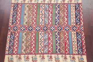 Oriental Traditional Kazak Pakistani Hand-Knotted Area Rug, Multi, 6'9"X5'3"