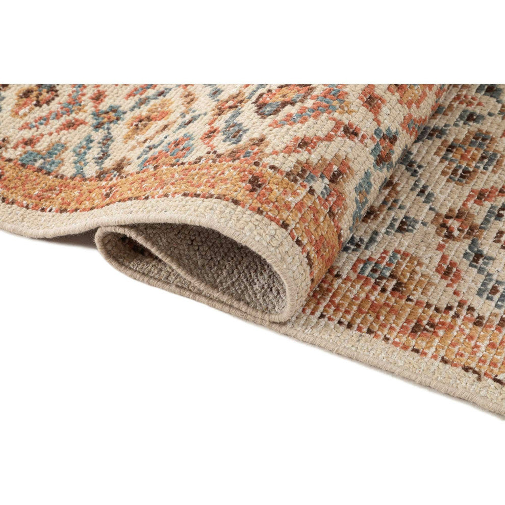 Palace Trellis Area Rug, Beige, 8'x10'