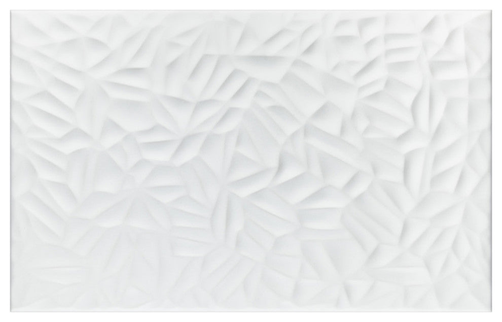 More Petal Matte White Ceramic Wall Tile