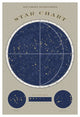 "Southern Star Chart" Digital Paper Print by Sue Schlabach, 18"x26"