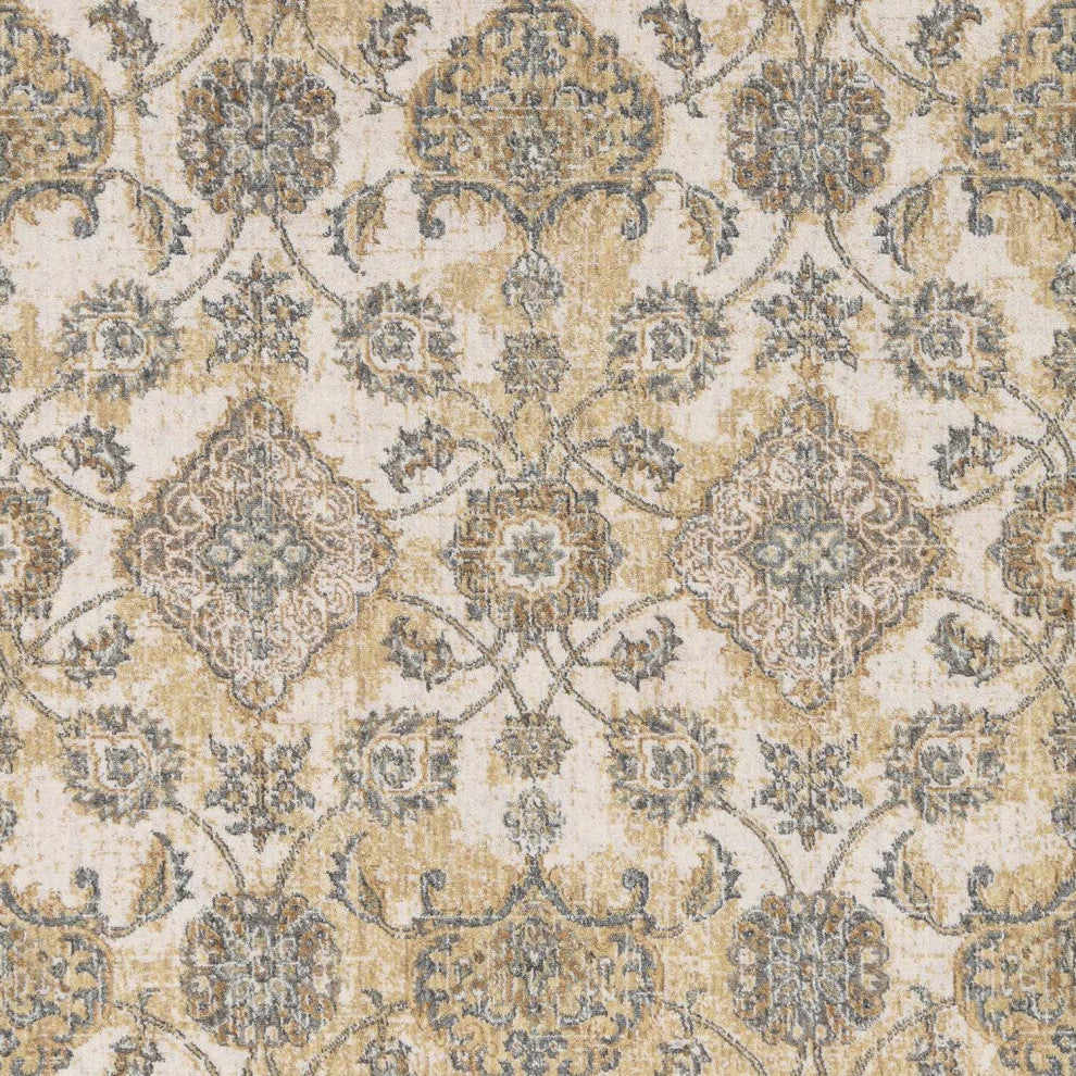 HomeRoots 8'x11' Ivory Sand Machine Woven Traditional Indoor Area Rug