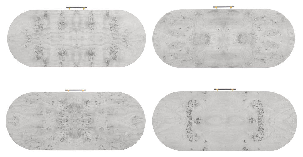 Brandyss Burl Work Desk, White