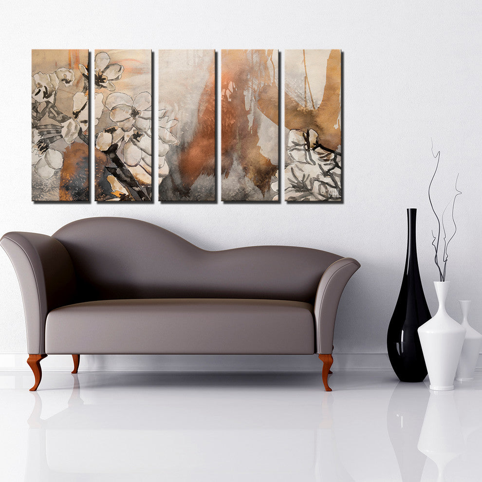 Painted Petalsx2-Piece Set Canvas Wall Art, 30"x30"