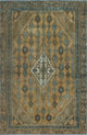 Semi-Antique Abdullat Rust/Peach Rug, 5'11x9'4