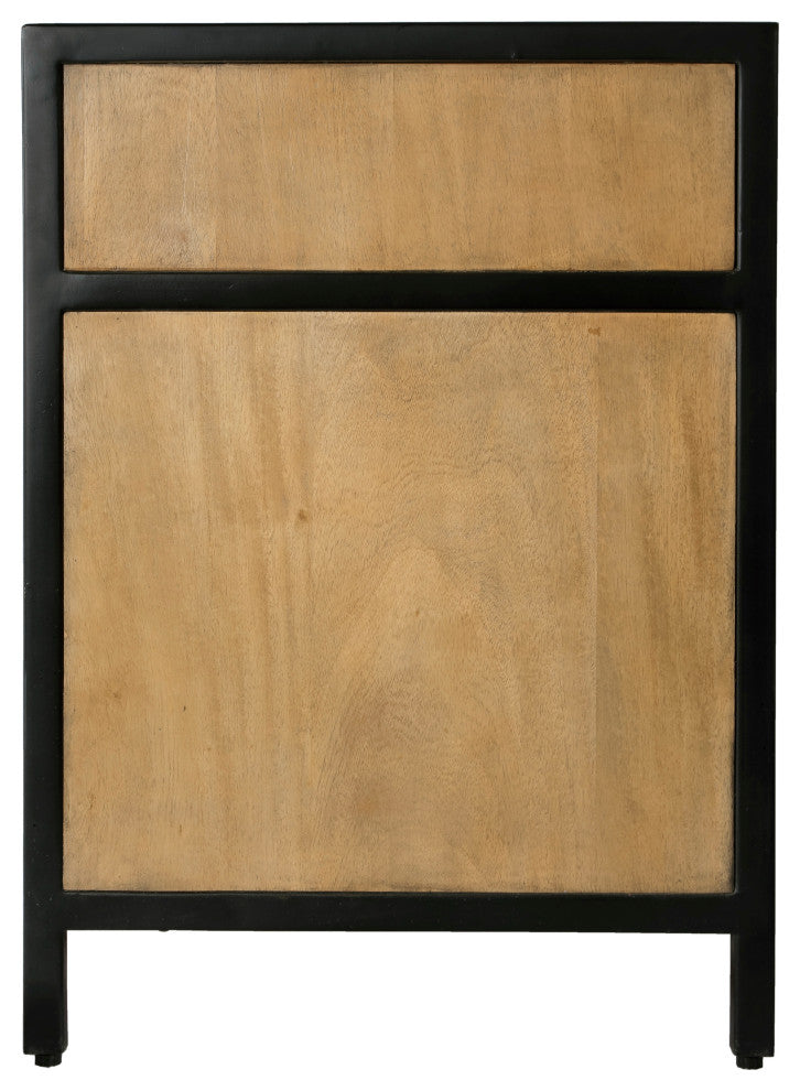 Hans Wood and Iron Storage Tv Stand